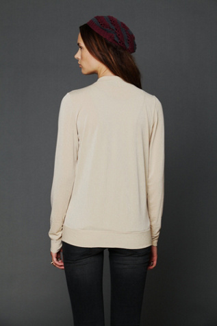 Foil Ribbed Cardi