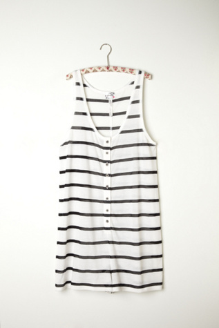 Fishnet Stripe Romper