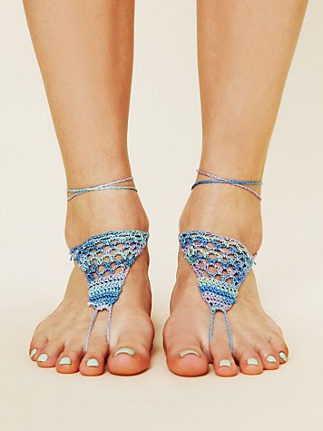 Patterned Barefoot Footsie