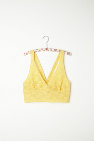 Mock Surplice Solid Bra