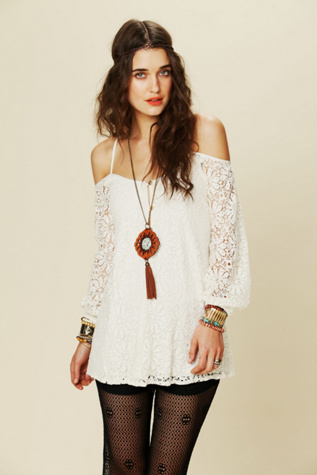 French Bowie Lace Tunic