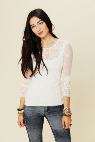 Embellished Long Sleeve Top
