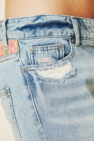 Tapestry Embellished Slim and Slouchy Fit Jeans