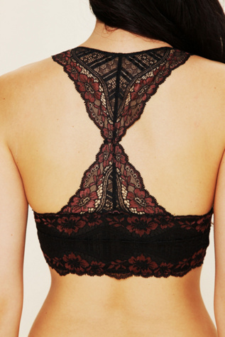Galloon Lace Racerback Crop Bra