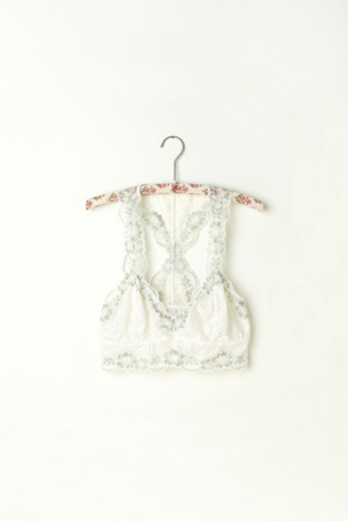 Galloon Lace Racerback Crop Bra