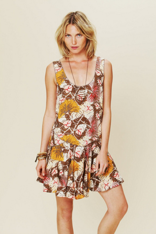 Printed Dropwaist Shapeless Dress