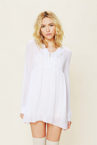Chiffon Hooded Pullover
