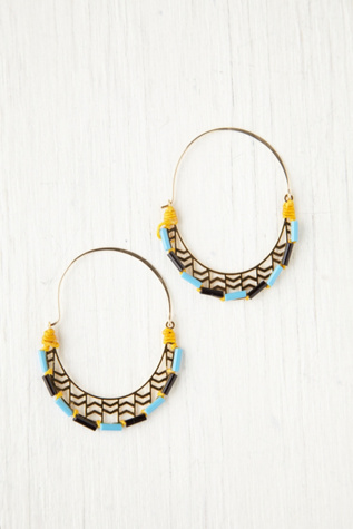 Canyon Beaded Hoops