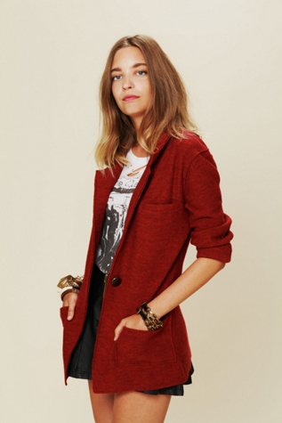 Poetic Verse Sweater Blazer