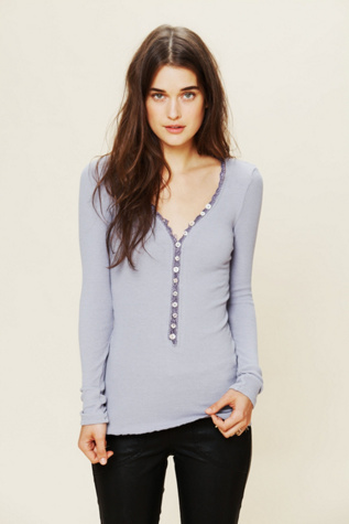 Free People Twilight Thermal Henley