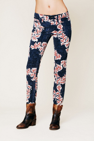 Printed Corduroy Skinny