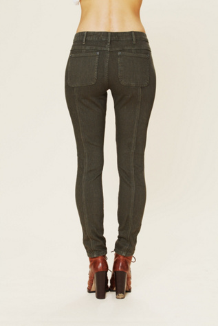 Herringbone Stretch Seamed Legging