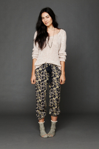 Printed Gauze Lounge Pant