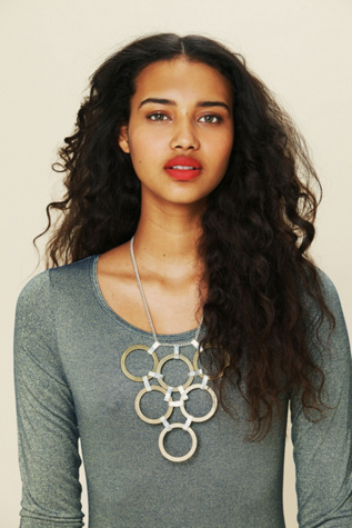 Disc Statement Necklace