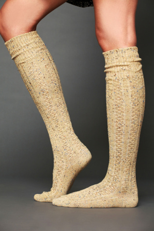 Speckled Spun Tall Sock