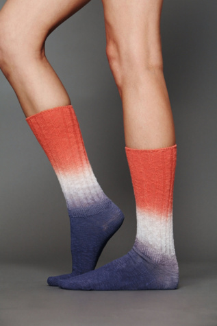 Dip Dye Slouch Sock