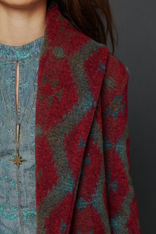 Changing Patterns Wool Swing Coat