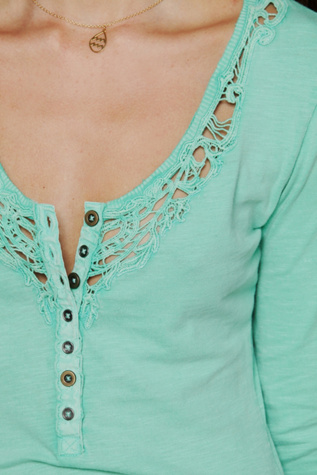 Lou Legacy Crochet Henley