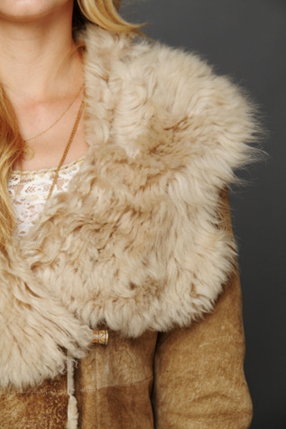 Embroidered Sheepskin Jacket