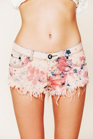 Tie Dye Denim Cutoff