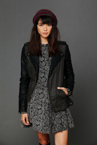 Pieced Vegan Motorcycle Jacket