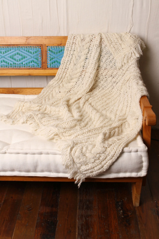 Cable Knit Throw