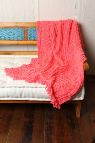 Cable Knit Throw