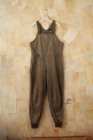 Free People Vintage Army Green Overalls in Vintage-Dresses