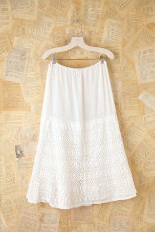 Free People Vintage Long Tiered Skirt in vintage-skirts