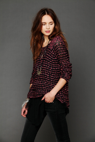 Neon Tape Yarn Pullover