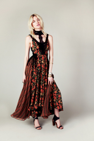 Free People FP New Romantics Black Magic Dress in Boho-Dresses