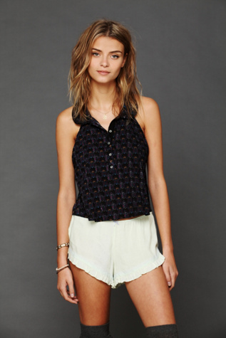 Printed Voile Swing Top
