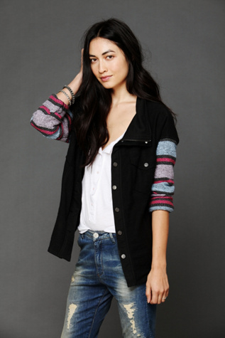 Baja Stripe Sleeve Jacket