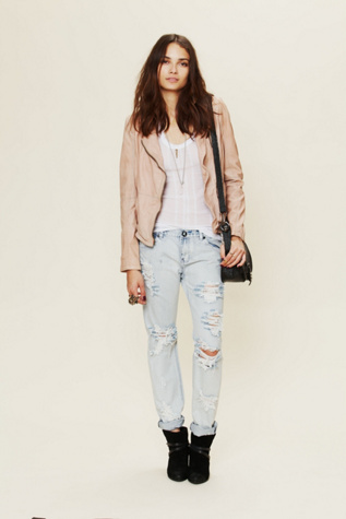 Pink Leather Jacket