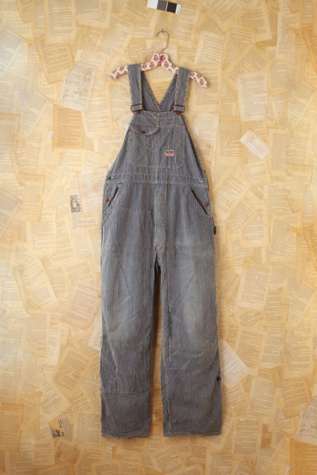 Free People Vintage Big Mac Railroad Striped Overalls in vintage-jeans