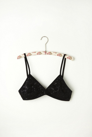 Solid Sequin Mesh Bra