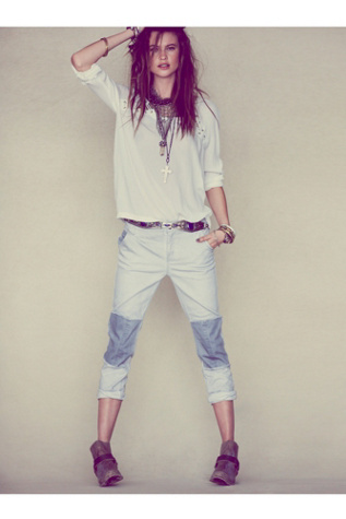 FP Patched Twill Herringbone Pant