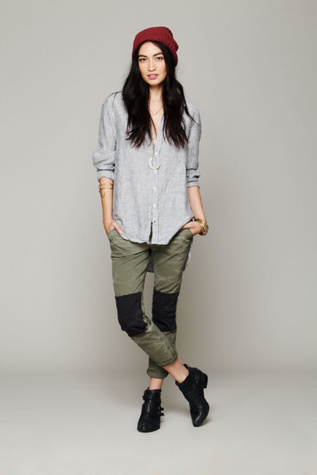 FP Patched Twill Herringbone Pant