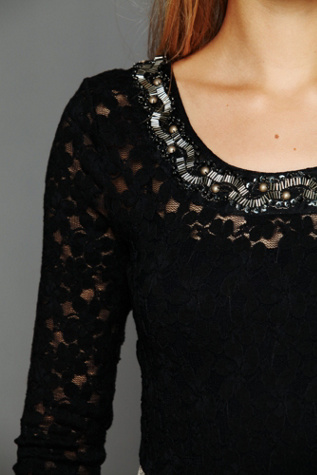 Lace Fancy Low Back Top