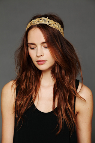 Gold Velvet Headband
