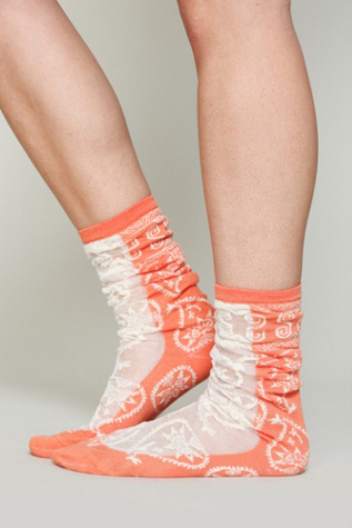 Hayes Paisley Sock in Leggings-Socks