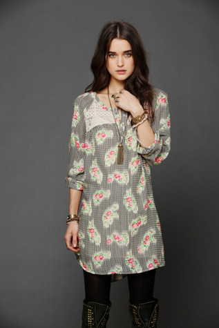 Abbey Printed Shirt Dress