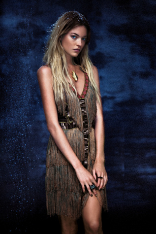 Fire Circle Fringe Dress