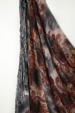 Paisley Tie Dyed Scarf