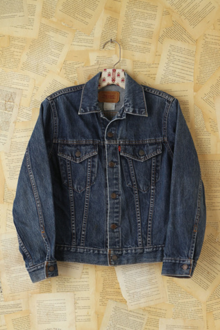 Free People Vintage Levi's Distressed Denim Jacket in vintage-jeans