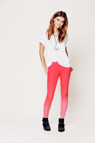 Dip Dye 5 Pocket Skinny Jeans in sale-sale-under-50