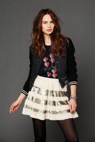 Sparkle and Stripe Skirt