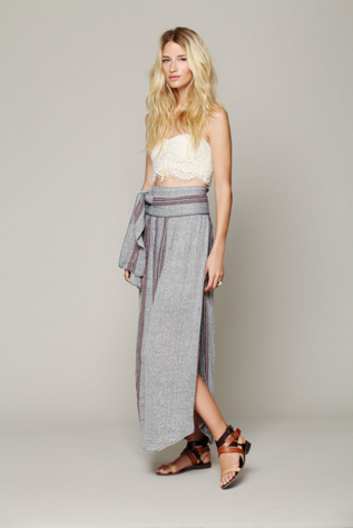 Stripe Spinner Maxi Skirt