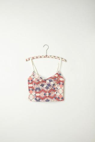 Geo Print Crop Bra in intimates-bras-cropped