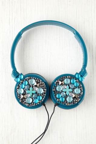Large Studded Earphones
